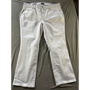 NYDJ Marilyn Straight Leg Jeans White Cool Embrace Lift Tuck Plus Size 18WP